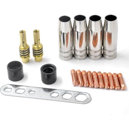 20pcs MB15AK Torch Machine Consumables Electrode MIG/MAG Welding Accessories