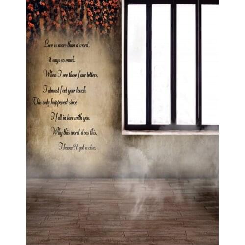 5x7ft Stone Floor Poem Photography Backdrops Photo Props Studio Background