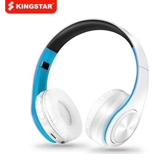 KINGSTAR HIFI Stereo Earphones Bluetooth Headphone Music Headset FM and Support SD Card with Mic for Mobile Iphone Sumsamg