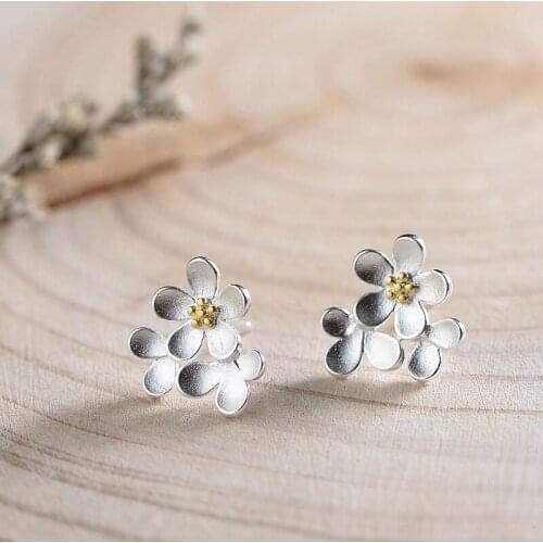FNJ Women's Gold Earrings