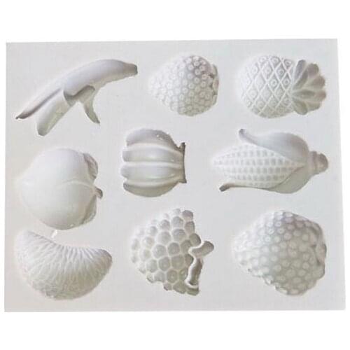 Fruit Pineapple Banana Grape Shape Silicone Mold Pendant Jewelry Making Mold DIY Craft Tool