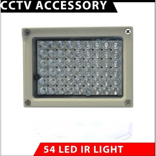 54pcs 8mm IR LED diodes infrared illuminator Night vision lamp for surveillance IR camera CCTV fill light