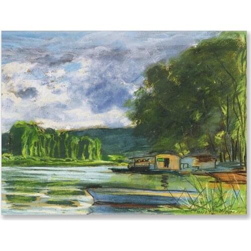 Art Canvas Painting Victory Gesture Inspirational Poster and Print Wall Art Pictures for Living Room Home Decor Claude Monet