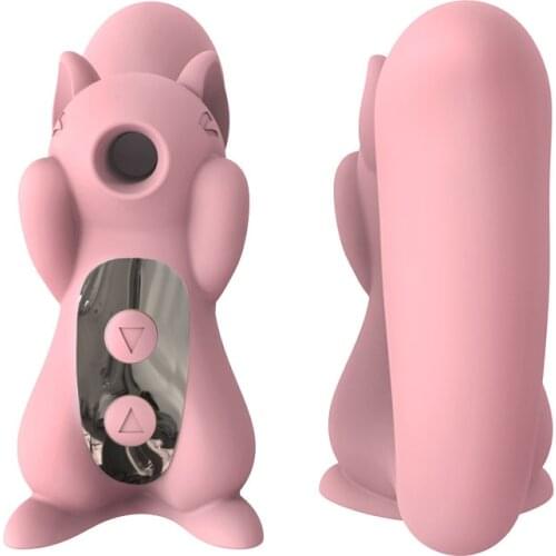 KISTOY MISS UU Squirrel Jumping Egg Sucking Masturbator 10 Sucking Frequency 10 Vibration Waterproof Silicone
