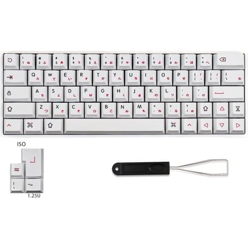 PBT Keycaps, 119 Keycaps Mac Layout Dye-Sublimation Cherry Profile Japanese Keycaps for Mechanical Keyboards Mac Windows