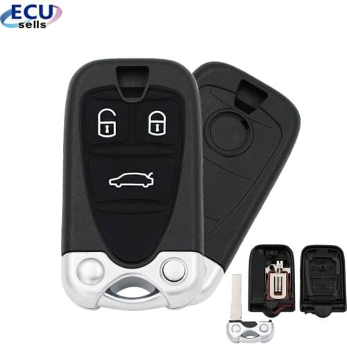 3 Buttons Replacement Remote Control Housing Car Key Shell for ALFA ROMEO 159 Brera 156 Spider Smart Key With Key Blade