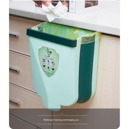 Blast home kitchen creative hanging kitchen trash can car garbage can folding trash can