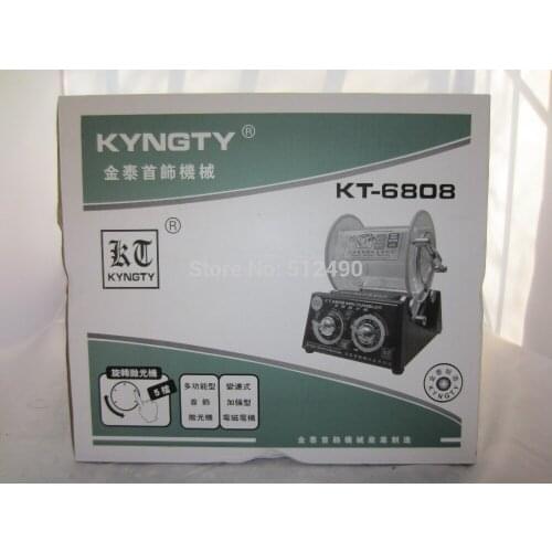 Kt6808 mini polishing motor mini jewelry polishing tumbler gold polishing tumbler rotary polishing tumbler mini barrel tumbler