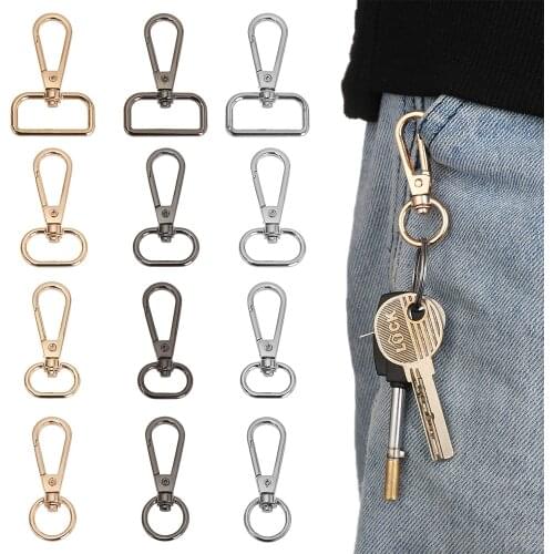5Pcs 13/15/20/25mm Metal Strap Buckles Lobster Clasp Collar Carabiner Snap Hook DIY KeyChain Bags Part Accessories