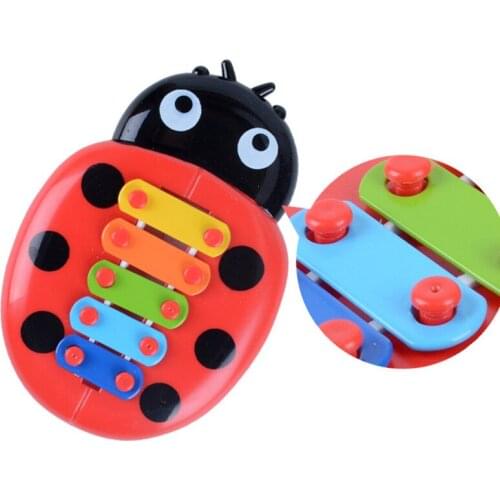 Musical Toys Percussion Kids Music Instrument Cute Cartoon Insect Beetle Baby Early Learning Educational Funny Toys for Children