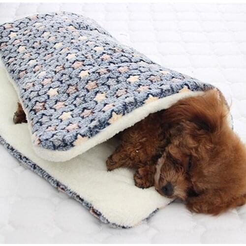 Pet Blanket Dog Bed Cat Mat Soft Flannel Winter Thicken Warm Sleeping Beds for Dogs Cats A1