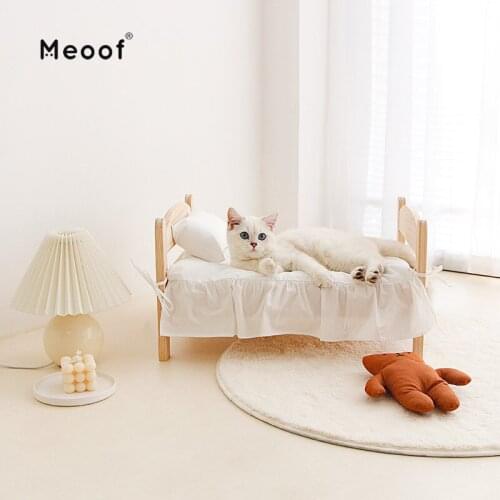The Open Solid Wood Pet Bed Can Be Used In All Seasons. Cat Litter And Dog Litter Are Simple And Comfortable