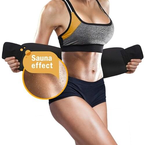 Waist Trimmer Fitness Sweat Slim Belt Widening and Lengthening Lose Weight Waist Wrap Sauna Reducer Training Belt for Sports