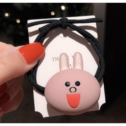 Lovely Hot Selling New Arrival Fashion Children Hair Band Acrylic Cartons Hair Rope Kids Hair Rings Hair Accessories Headpiece