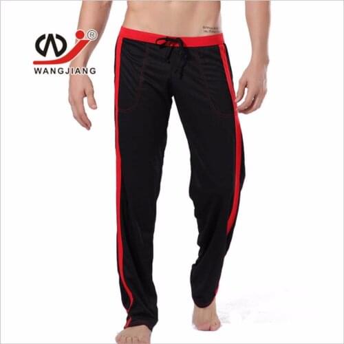 WJ quality mesh Breathable Mens Casual Pants Quick dry Straight pants Comfortable anti-Sweat Pants Mid waist trousers