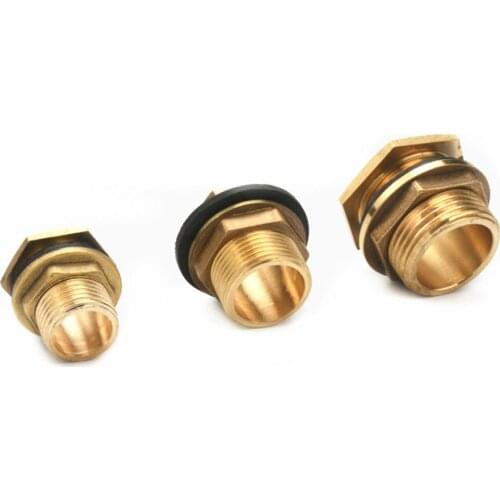 Copper Water Tank Connector 1/2" 3/4" 1" Male Brass Pipe Single Loose Key Swivel Fittings Nut Jointer