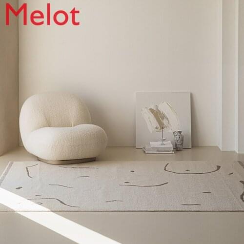Pile Floor Covering Living Room Carpet Simple Home Korean Bedroom Bedside Thickening Carpet