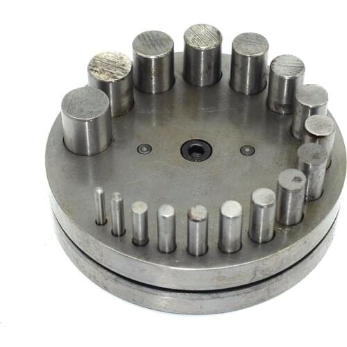 Jewelry Tool Metal Disc Cutter Set 17PCS Round Cutting Tools 4mm-20mm Cutters