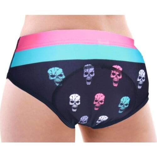 Women Cycling Shorts Gel 3D Padded Bike Underwear Tattoos Underpants Shockproof Breathable Riding Racing Short