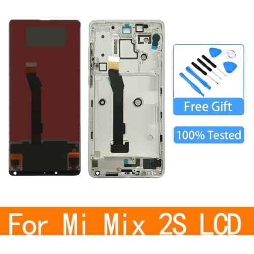 For 5.99 Xiaomi Mi Mix 2S LCD Display Touch Screen New Digitizer Replacement Assembly Glass Panel For Xiaomi Mi Mix 2S