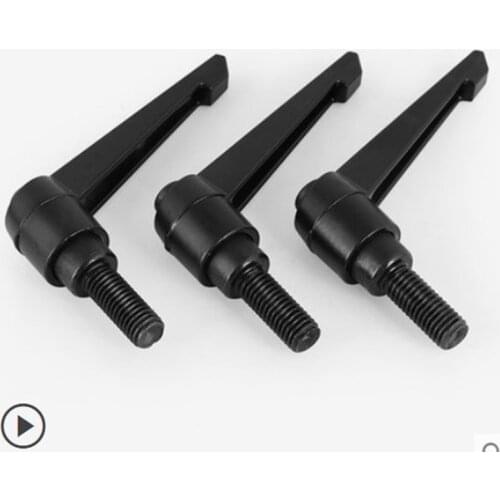 1pcs/lot CNC 3D Printer M5 M6 M8 M10*L Black Male Thread Clamping Lever Adjustable Handle Knob