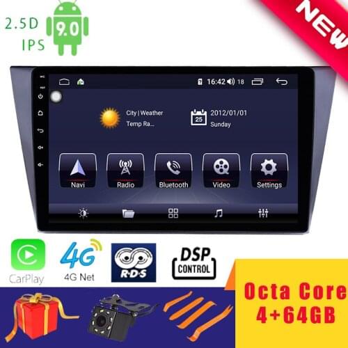 10.1" Android 9.0 Car Multimedia Player Stereo for Volkswagen VM Bora 2016~2018 Head Unit Octa Core DSP 2.5D+IPS 4G Carplay