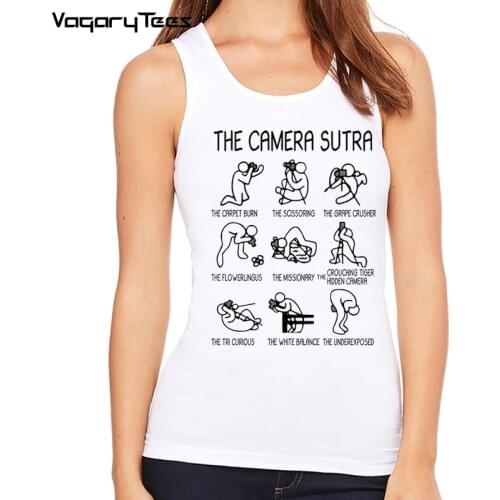 2021 The Camera Sutra Photographer Tank top Perfect Gifts Funny Creative Novelty Customied Women Hipster Geek Style Tops