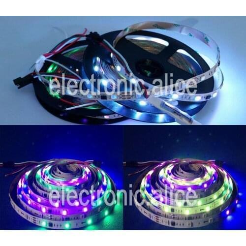 5M WS2811 IC 5050 RGB Dream Color 30LED/M DC12V Pixel Strip White PCB