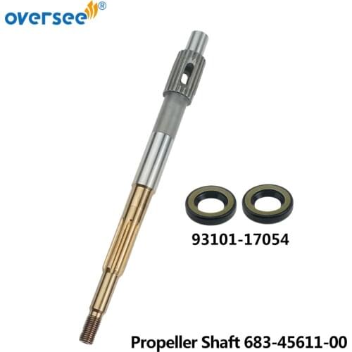 683-45611 Propeller Shaft For Yamaha Parsun Powertec 9.9HP 15HP Outboard MotorParts 2 Stroke 683-45611-00 F15-06070001