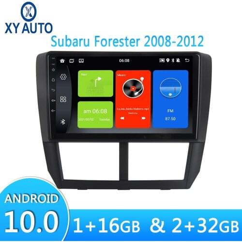 9 Inch Android 10.0 For Subaru Forester 2008-2012 Car Radio Multimedia Video Player Navigation Car Radio Built-in Bluetooth GPS