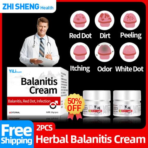 Balanitis Antibacterial Cream Medical Treatment Genital Herpes Syphilis Medicine Ointment Male Private Itching Care Spray