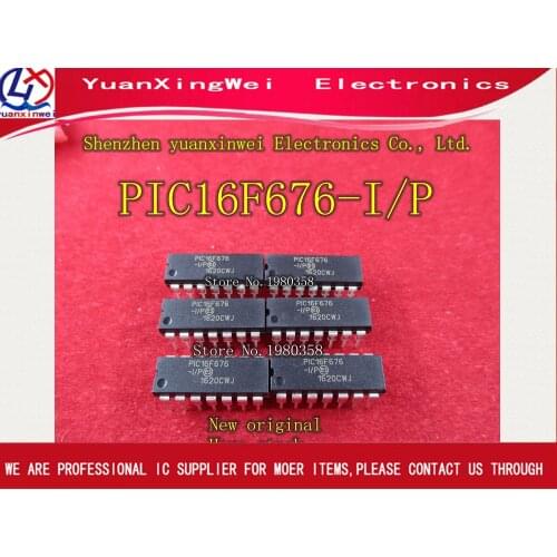 Free shipping 10pcs/lots PIC16F676-I/P PIC16F676 PIC16F676-I P PIC16F676-IP MCU 8BIT 1.75KB FLASH 14DIP best quality