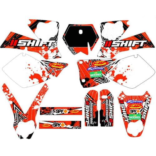 Free custom names mumbers Motocross 3M Graphics Stickers Backgrounds Decals Kits for KTM SX 125 250 520 2001 2002 SX2001 SX2002