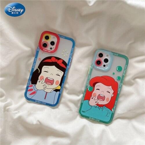 Cartoons Q Version Princess Phone Case For Iphone 12 Pro Max 11 Pro Xs X 2021 Xr Painted Phone Case zz0711