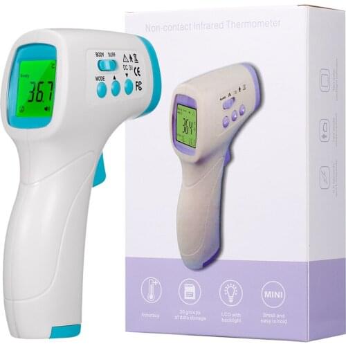 Termómetro digital sin contacto Temperatura infrarroja Medidor de temperatura infrarrojo Pistola de temperatura digital