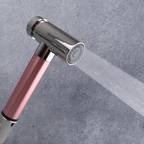Color ABS Supercharged Spray Gun Bathroom Bidet Shattaf Sprayer Shower Head Set Free Press Handheld Women Bidets Toilet Partner