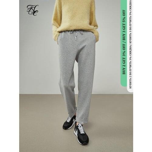 Женские трикотажные брюки FANSILANEN China At AliExpress