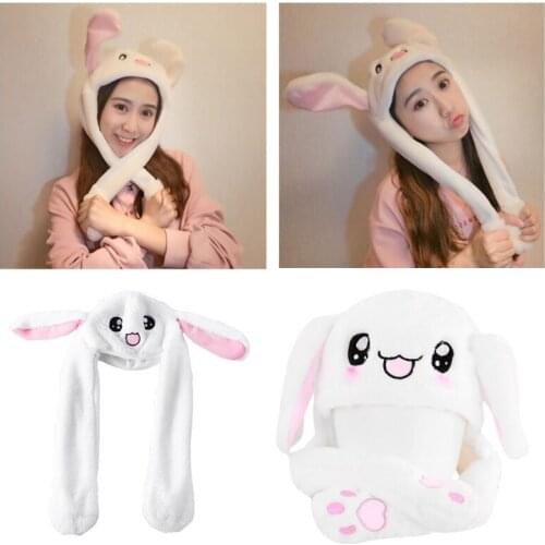 Hot Novelty Magic Rabbit Hat With Moving Ear Plush Toy Gift Kids Toy Party Photo F3ME