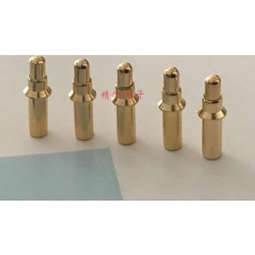 Current Battery Cell Needle 3.5*12MM Spring Conducting Needle Test Probe Copper Gold-plated Round Crown Needle