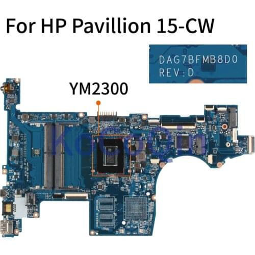 KoCoQin DAG7BFMB8D0 Laptop motherboard For HP Pavillion 15-CW YM2300 DAG7BFMB8D0 Mainboard