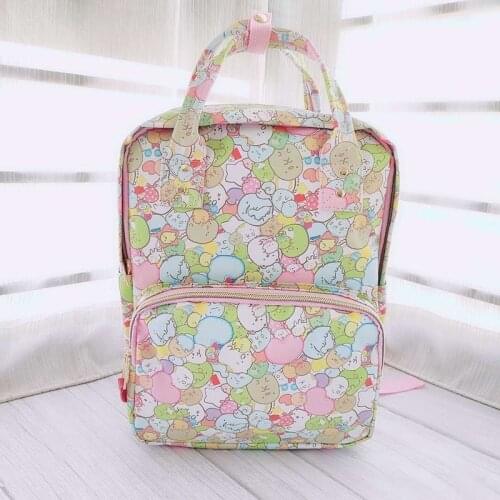 Cartoon Cute toy Stars Sumikko Backpack Women Fashion PU Leather School Bag Kawaii Travel Knapsack bags for women