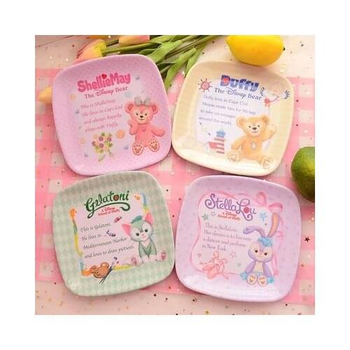 Disney Duffy StellaLou Fashion Anime Action Figures Cartoon Products Accessories Plates Tableware Unisex Birthday Gifts