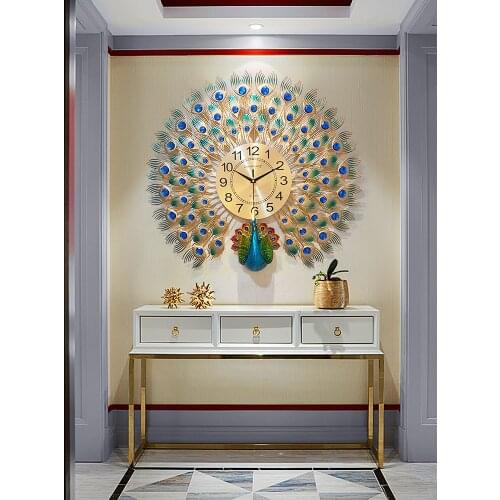 Watch wall clock living room modern simple atmospheric wall watch personality creative clock fashion home quartz clock