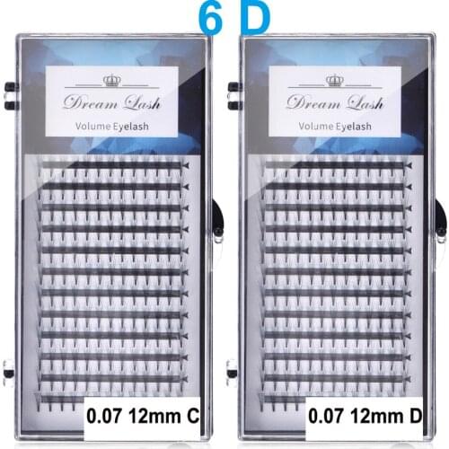 6D Volume Cilios Mink Eyelashes Premade Russian Cluster Fans False Individual Cluster Eyelash Extension Premium Eye Makeup Tool