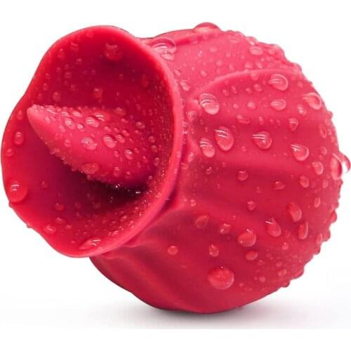 Oral Sex Licking Vibrators Female Rose Sucking Licking Nipple Sucker Clit Stimulator Masturbation Sex Toys For Women Couples Toy