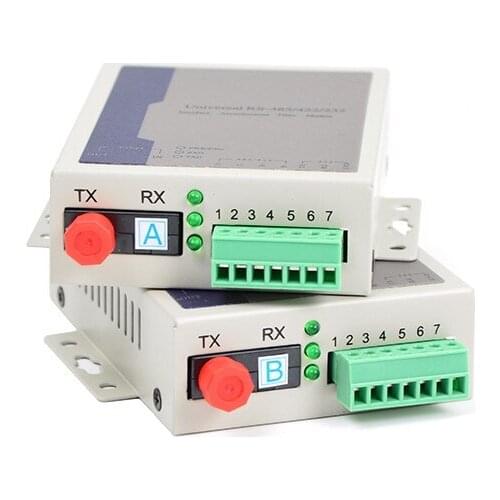Industrial 3-in-1 RS-232/485/422 RS232 Digital Optical MODEM, Serial to Fiber Converter Single-mode FC/SC/ST 60KM