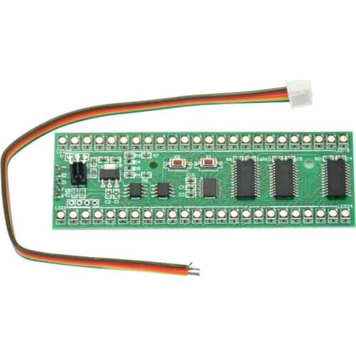 RGB MCU Adjustable Display Pattern 24 LED VU Meter Audio Level Indicator Board Dual Channel LED Module
