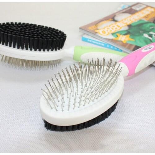 6PCS Double Faced Pet Dog Comb Long Hair Brush Plastic Handle Puppy Cat Massage Bath Brush Multifunction Pet Grooming Tool