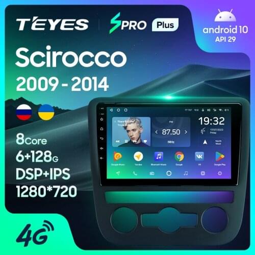TEYES SPRO Plus For Volkswagen Scirocco 2009 - 2014 Car Radio Multimedia Video Player Navigation GPS Android 10 No 2din 2 din dvd