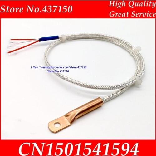 Patch type pt100 temperature sensor thermocouple temperature probe pt1000 patch thermal resistance round hole SMD PTFE cable
